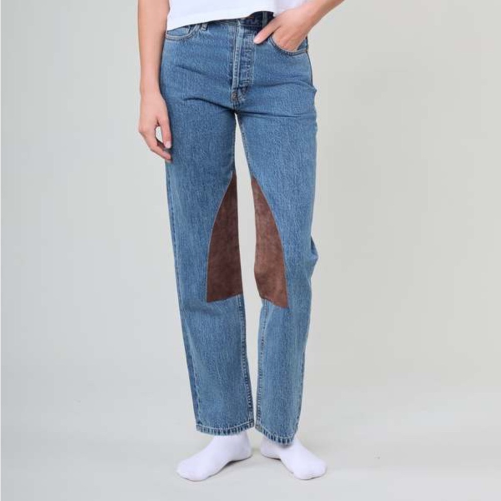 Still Here Chaps Childhood in Chocolate Suede. Size 26
